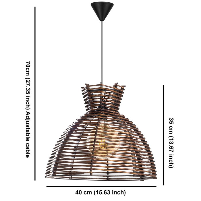Opviq Big Lacin Candelabro de Madera Color de Antigüedad